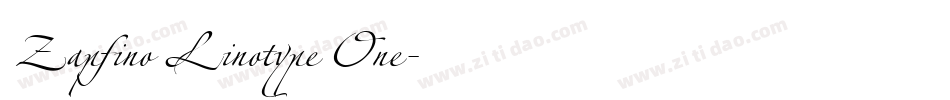 Zapfino Linotype One字体转换